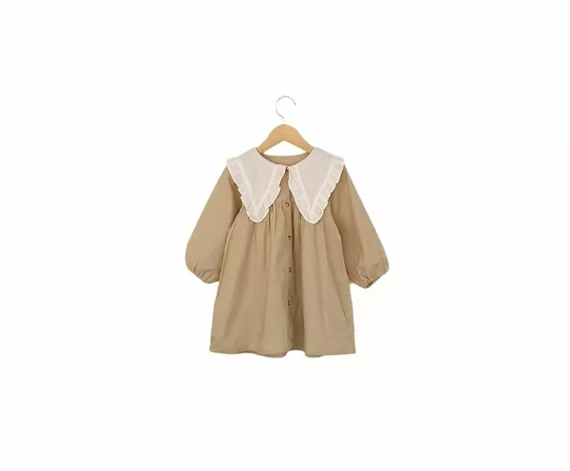 Little Rabbit - Korean Children Fashion - #kidsshorts - Big Collar One-piece - 12