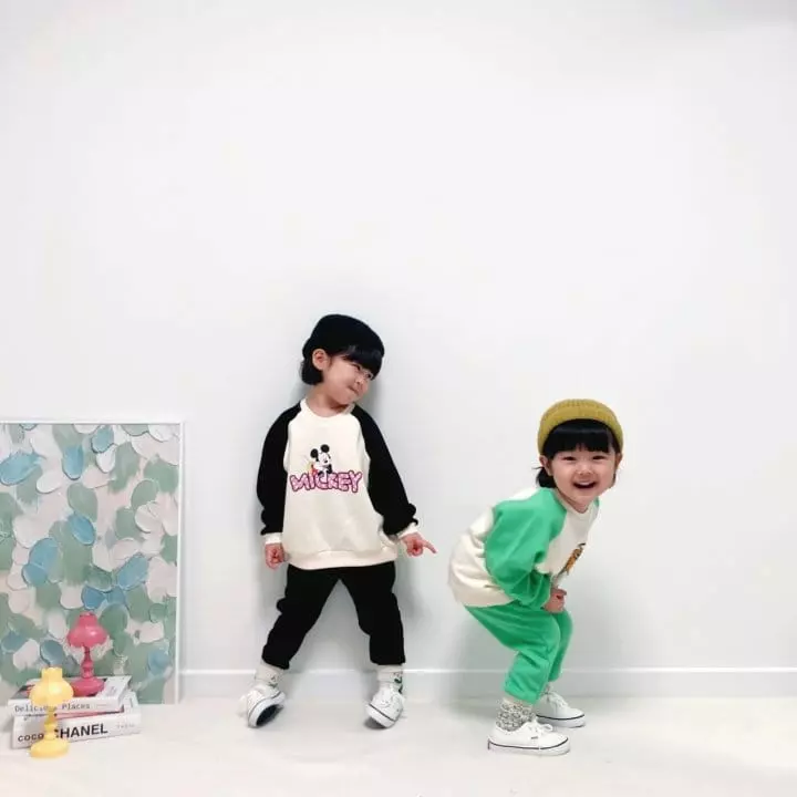Little Rabbit - Korean Children Fashion - #kidsstore - Raglan Top Bottom Set