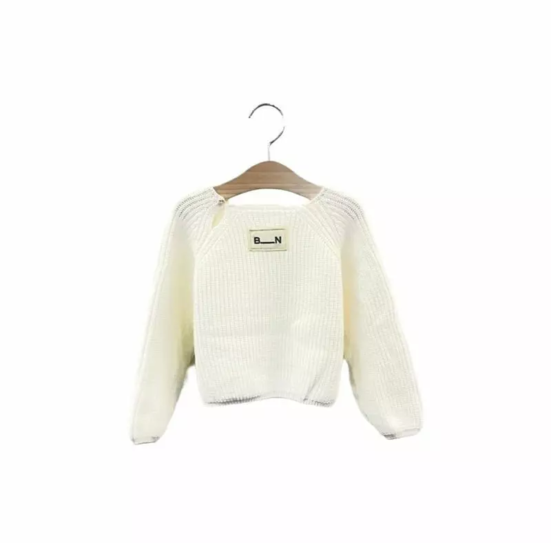 Little Rabbit - Korean Children Fashion - #littlefashionista - White Knie Tee - 5