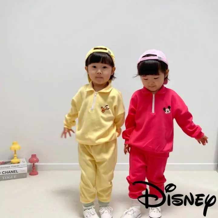 Little Rabbit - Korean Children Fashion - #littlefashionista - Collar Back Top Bottom Set - 5