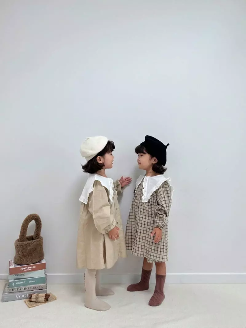 Little Rabbit - Korean Children Fashion - #littlefashionista - Big Collar One-piece - 7