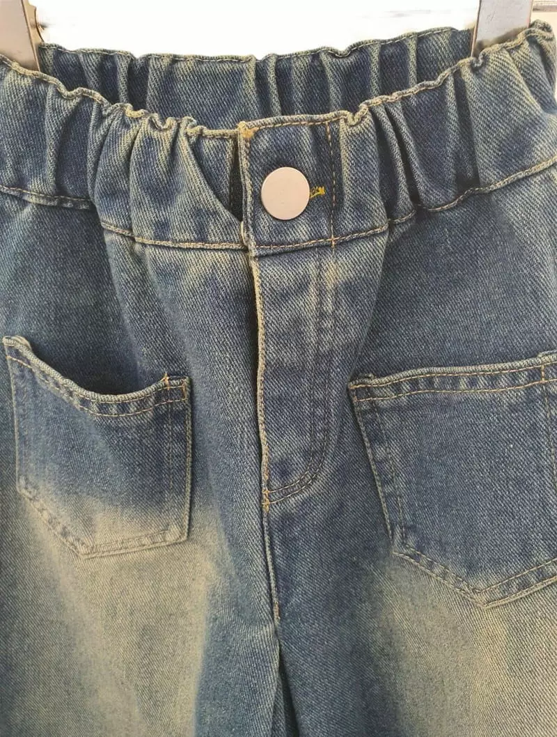 Little Rabbit - Korean Children Fashion - #magicofchildhood - Skirt Denim Pants - 8