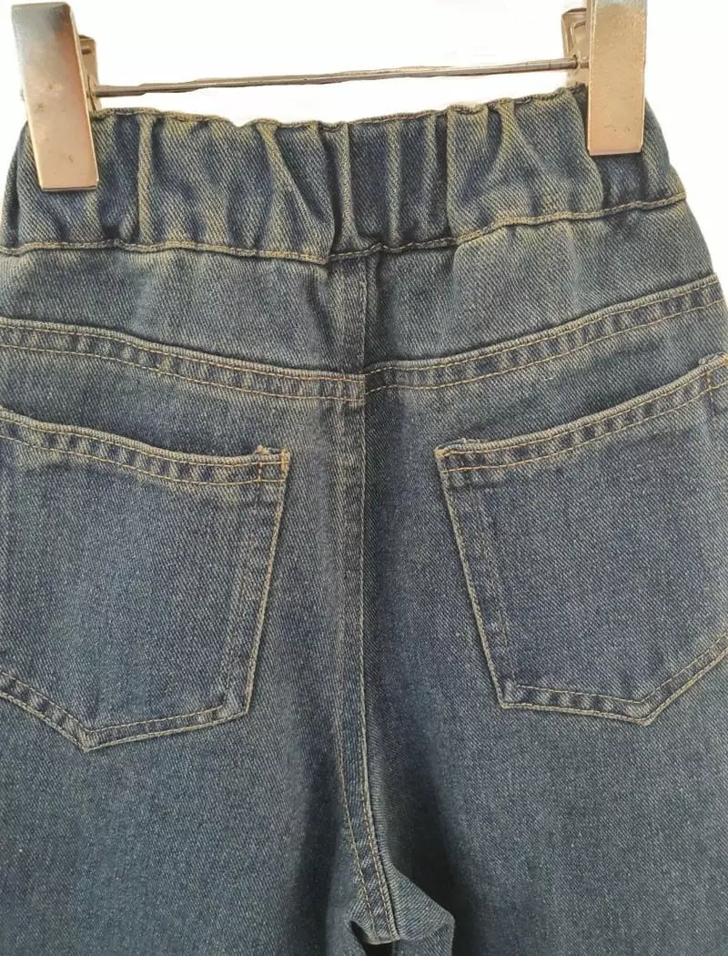 Little Rabbit - Korean Children Fashion - #minifashionista - Skirt Denim Pants - 9