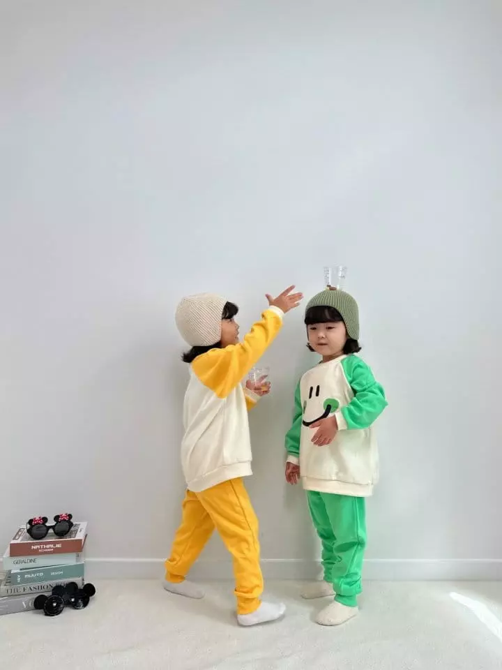 Little Rabbit - Korean Children Fashion - #minifashionista - Smile Top Bottom Set - 4