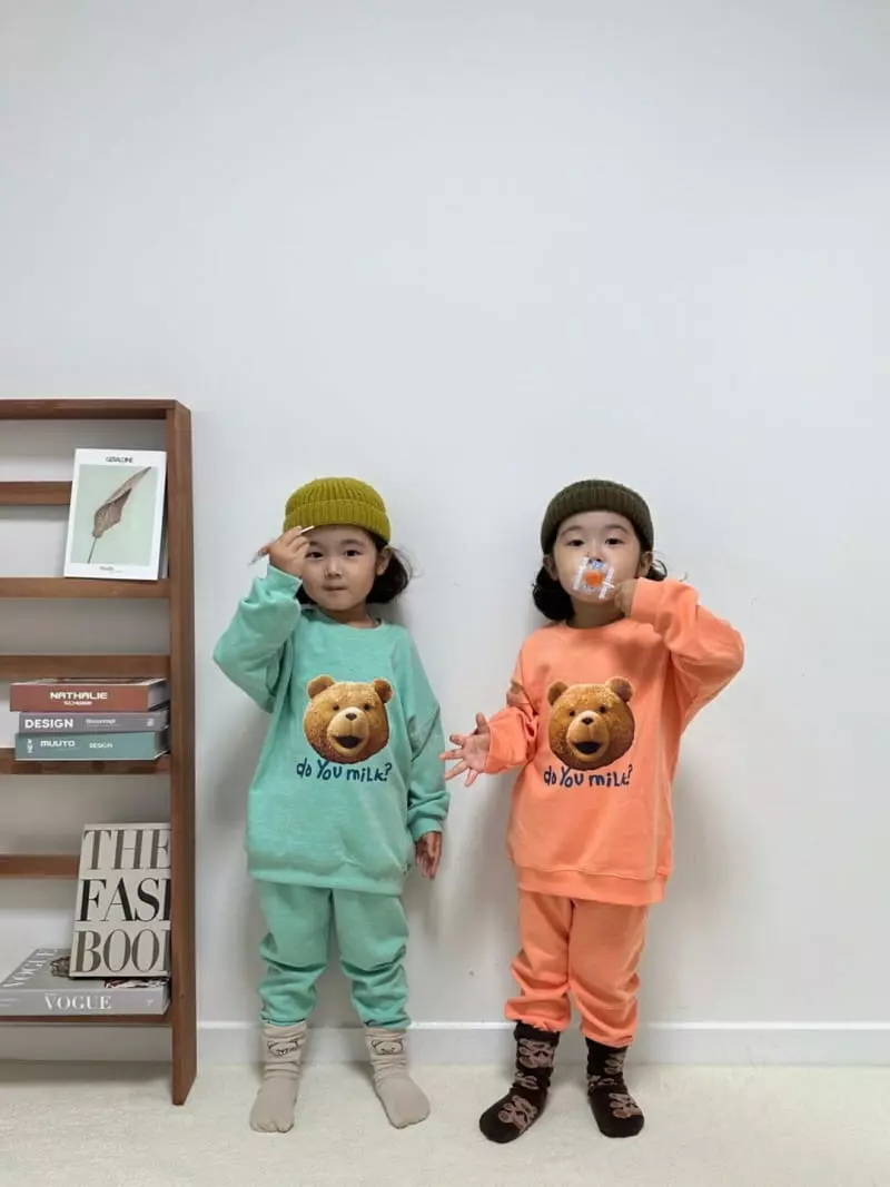 Little Rabbit - Korean Children Fashion - #prettylittlegirls - Milk Bear Set - 3