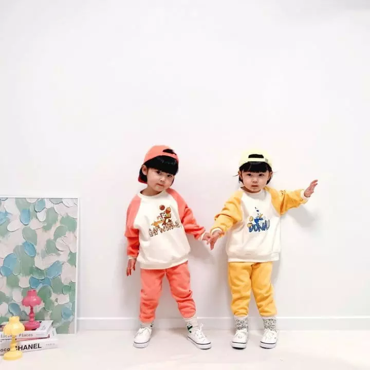 Little Rabbit - Korean Children Fashion - #stylishchildhood - Raglan Top Bottom Set - 10