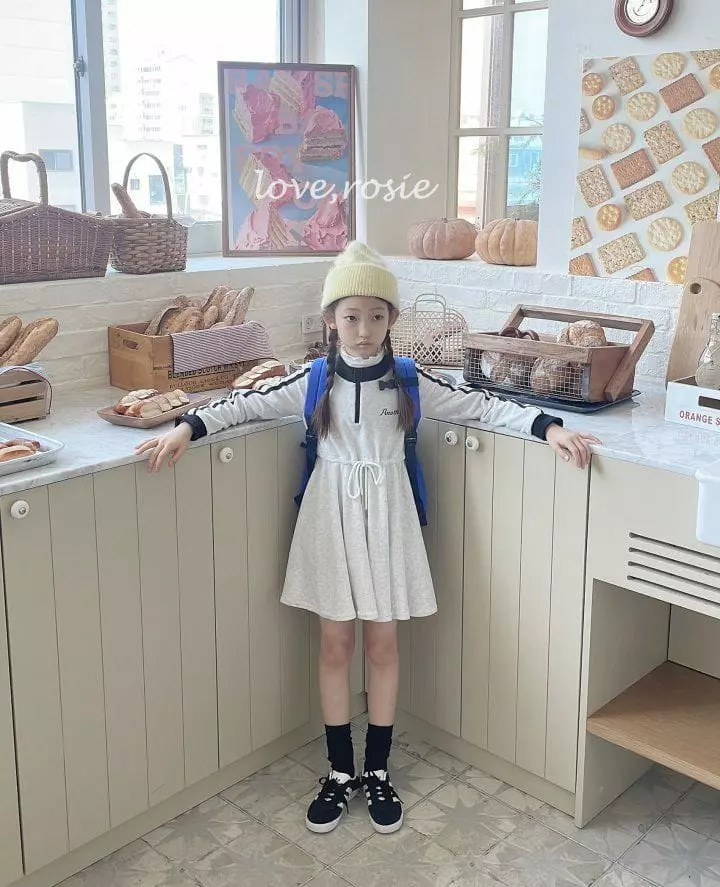 Love Rosie - Korean Children Fashion - #Kfashion4kids - Terry Half Zip Up One-piece - 10
