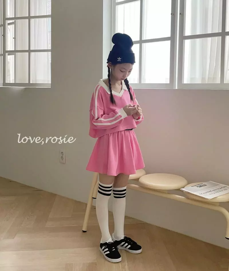 Love Rosie - Korean Children Fashion - #childrensboutique - Collar Hip Star Skirt Set - 8