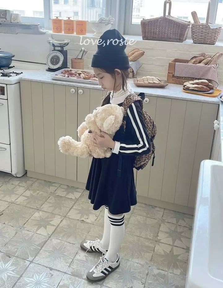 Love Rosie - Korean Children Fashion - #discoveringself - Terry Half Zip Up One-piece - 5