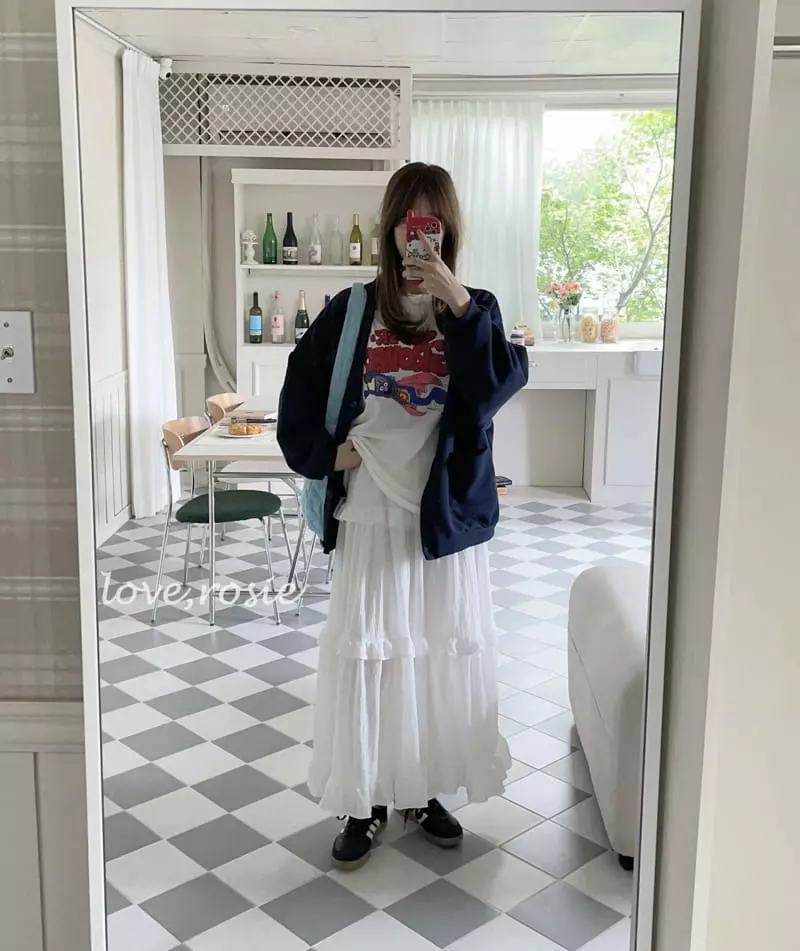 Love Rosie - Korean Children Fashion - #kidsstore - Lettering Loose Cardigan with Mom - 6