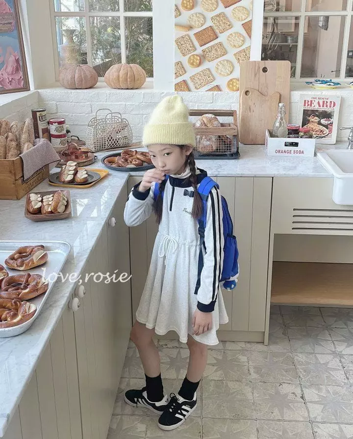 Love Rosie - Korean Children Fashion - #littlefashionista - Terry Half Zip Up One-piece - 11