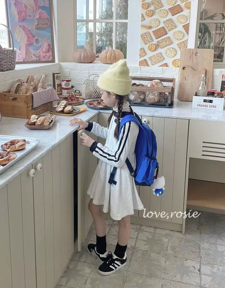 Love Rosie - Korean Children Fashion - #magicofchildhood - Terry Half Zip Up One-piece - 12