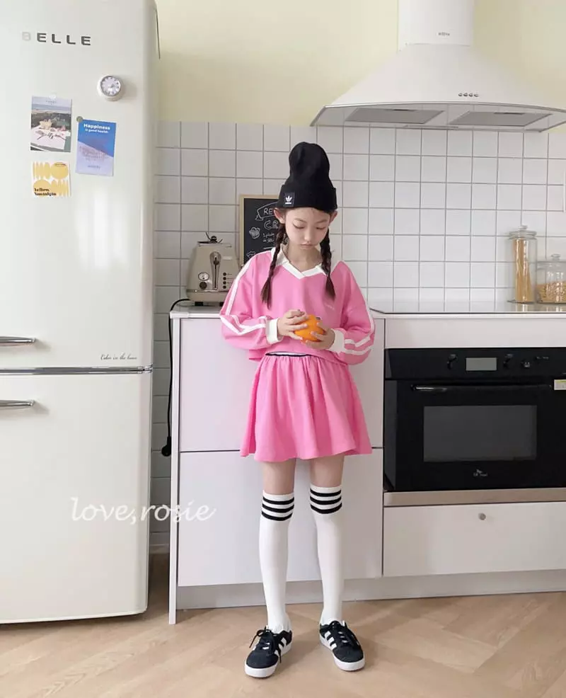 Love Rosie - Korean Children Fashion - #minifashionista - Collar Hip Star Skirt Set - 2