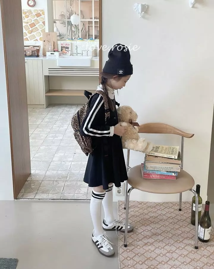 Love Rosie - Korean Children Fashion - #minifashionista - Terry Half Zip-up One-piece - 4