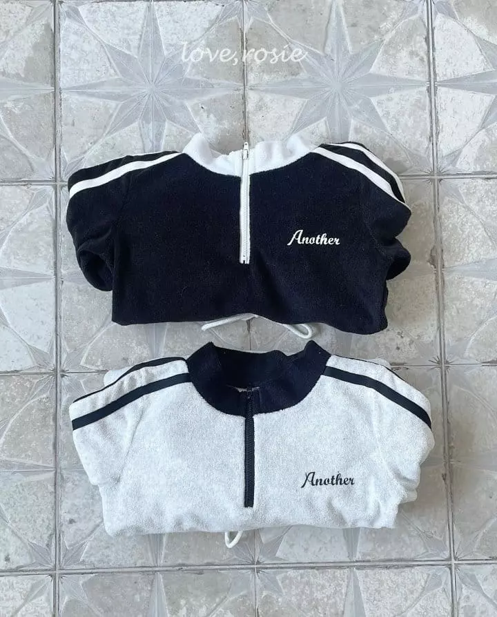 Love Rosie - Korean Children Fashion - #toddlerclothing - Terry Half Zip-up One-piece - 6
