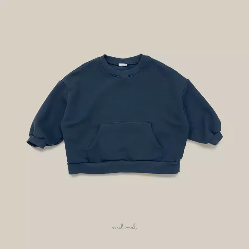 Melmel - Korean Children Fashion - #kidsshorts - Pocket Sweatshirt - 6