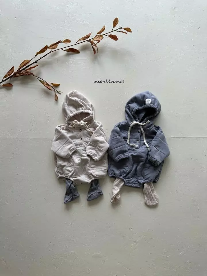 Mienbloom B - Korean Baby Fashion - #babyboutique - Square Quilting Bodysuit - 3