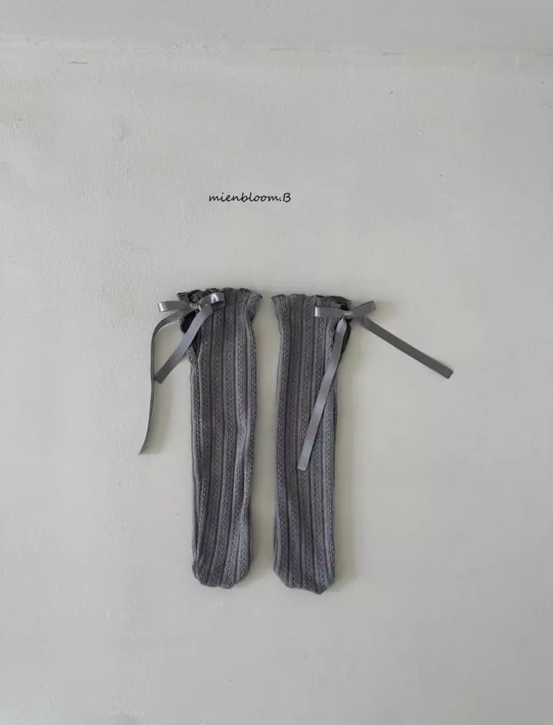 Mienbloom B - Korean Baby Fashion - #babylifestyle - Knit Ribbon Socks - 10