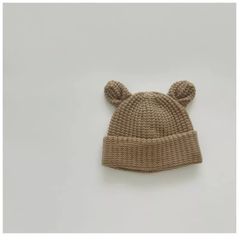 Miso - Korean Baby Fashion - #babyfever - Bear Knit Beanie 46~50cm - 5