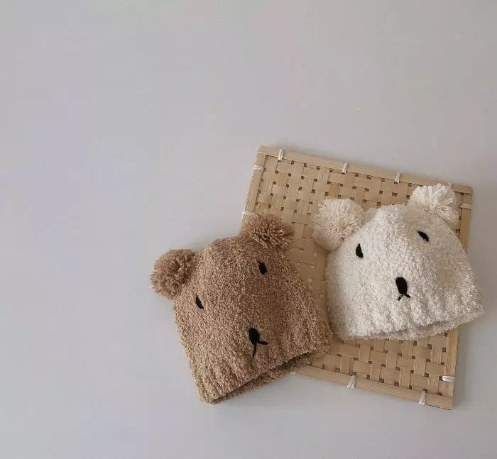 Miso - Korean Baby Fashion - #babyootd - Bear Hat Muffler Set - 7