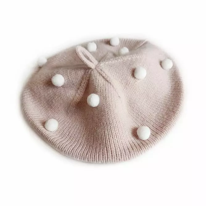 Miso - Korean Children Fashion - #Kfashion4kids - Pompom Beret Hat - 5