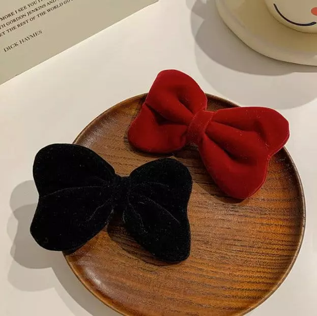Miso - Korean Children Fashion - #childofig - Ribbon Velvet Hairpin - 11