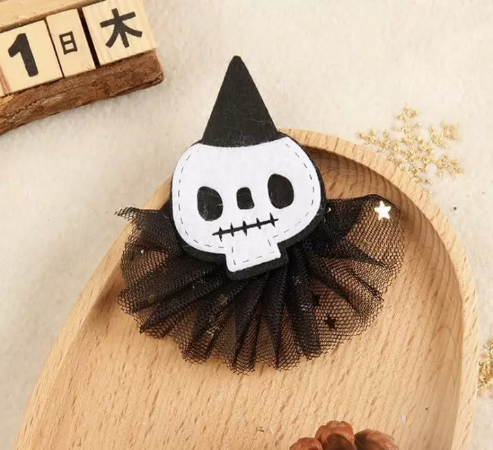 Miso - Korean Children Fashion - #childofig - Halloween Lace Hairpin - 5