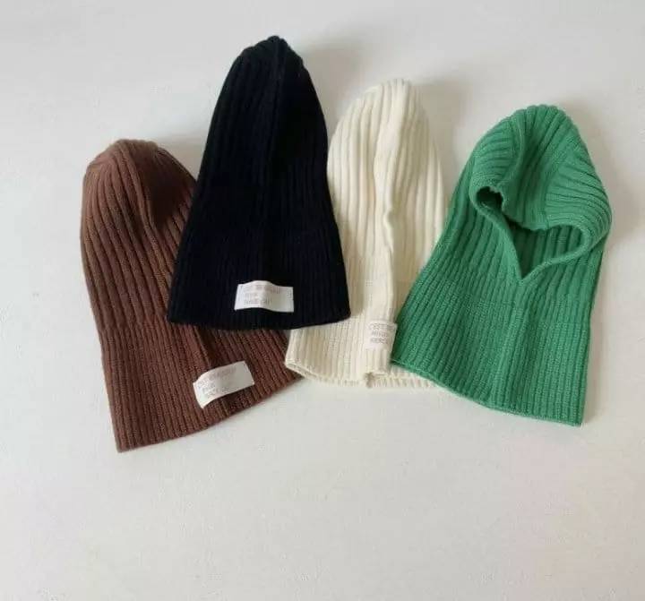 Miso - Korean Children Fashion - #childrensboutique - Rib Baraclava - 3