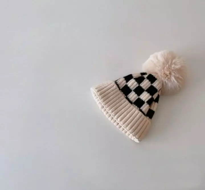 Miso - Korean Children Fashion - #discoveringself - Check Bell Hat