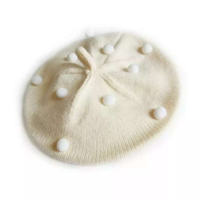 Miso - Korean Children Fashion - #kidsshorts - Pompom Beret Hat - 2