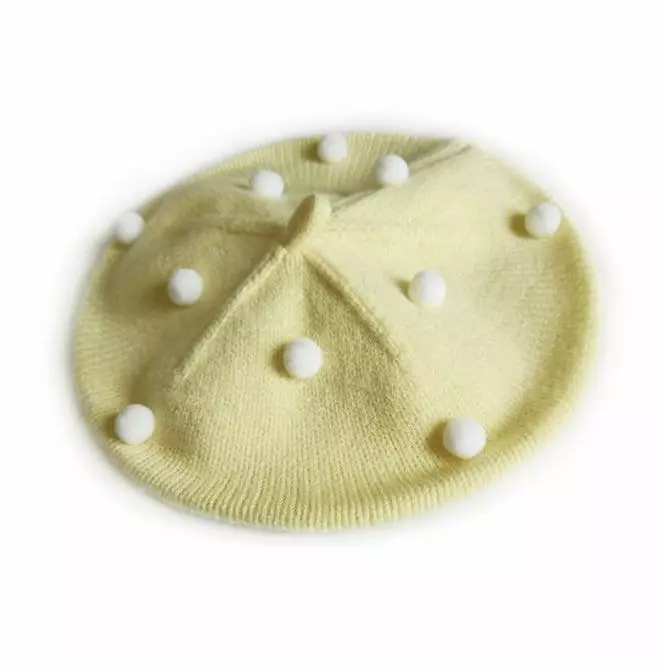 Miso - Korean Children Fashion - #kidsstore - Pompom Beret Hat - 3