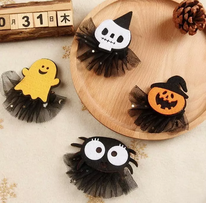 Miso - Korean Children Fashion - #magicofchildhood - Halloween Lace Hairpin