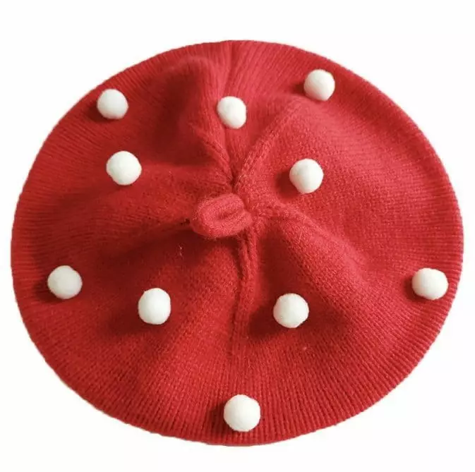 Miso - Korean Children Fashion - #minifashionista - Pompom Beret Hat - 8