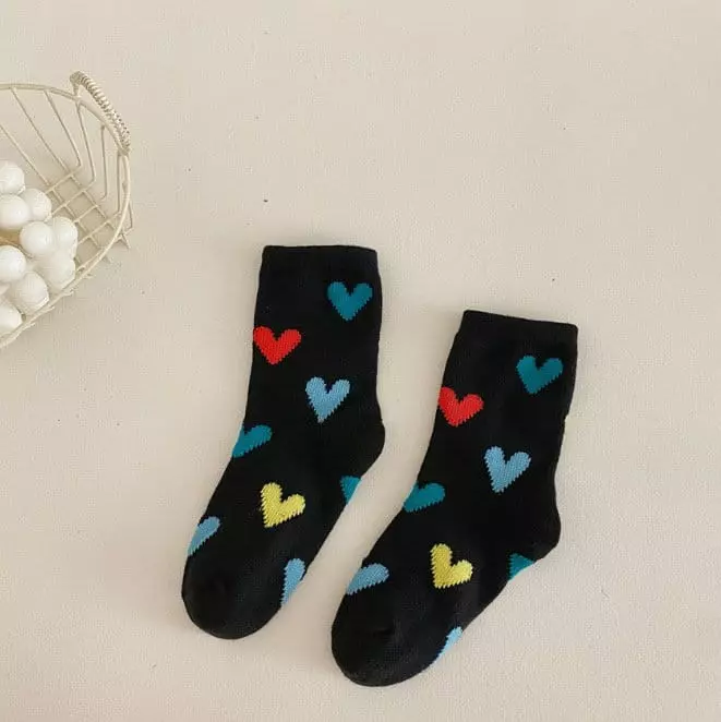 Miso - Korean Children Fashion - #prettylittlegirls - Heart Socks Set - 4