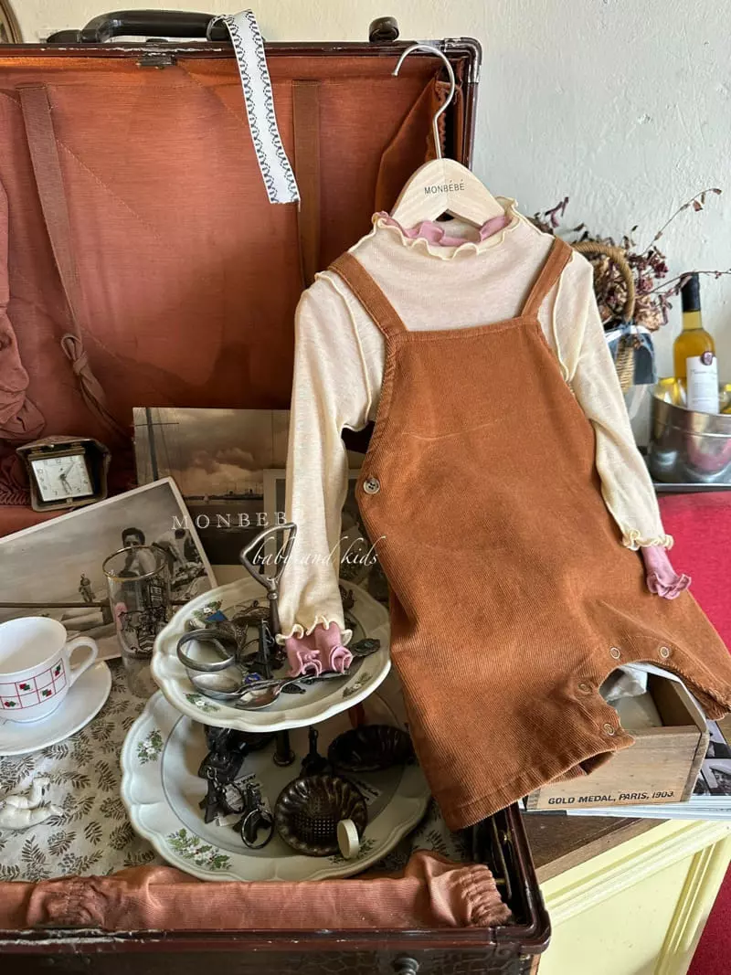 Monbebe - Korean Baby Fashion - #babyboutiqueclothing - Pudding Dungaree Pants