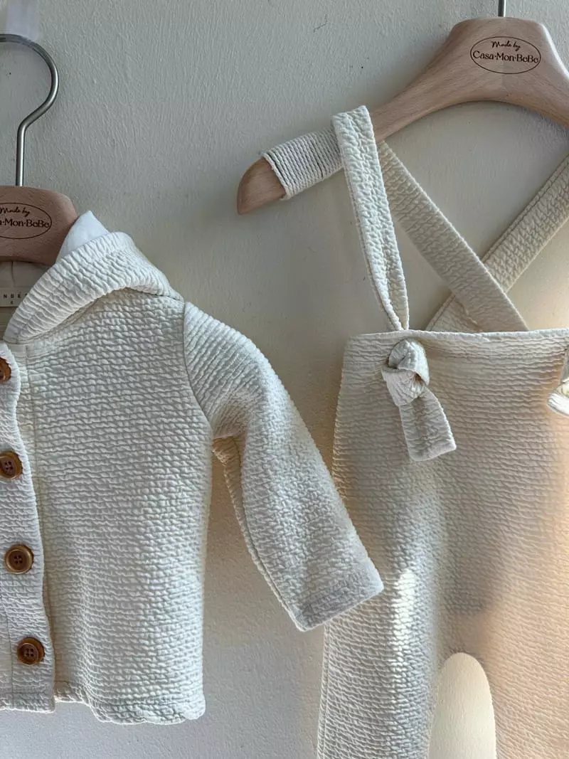 Monbebe - Korean Baby Fashion - #babyfever - Mignon Dungarees Pants - 8