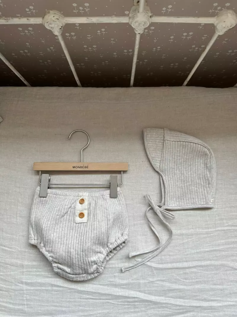 Monbebe - Korean Baby Fashion - #babyfever - Knit Rib Bonnet - 11