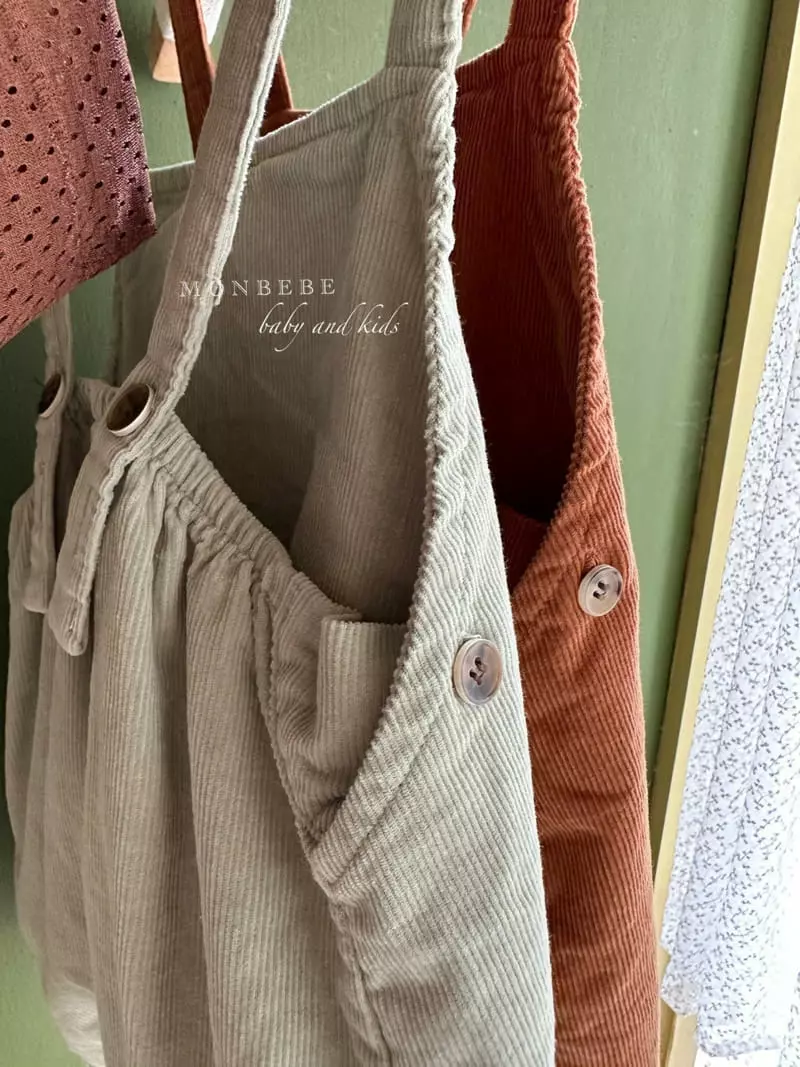 Monbebe - Korean Baby Fashion - #babyfashion - Pudding Dungaree Pants - 4