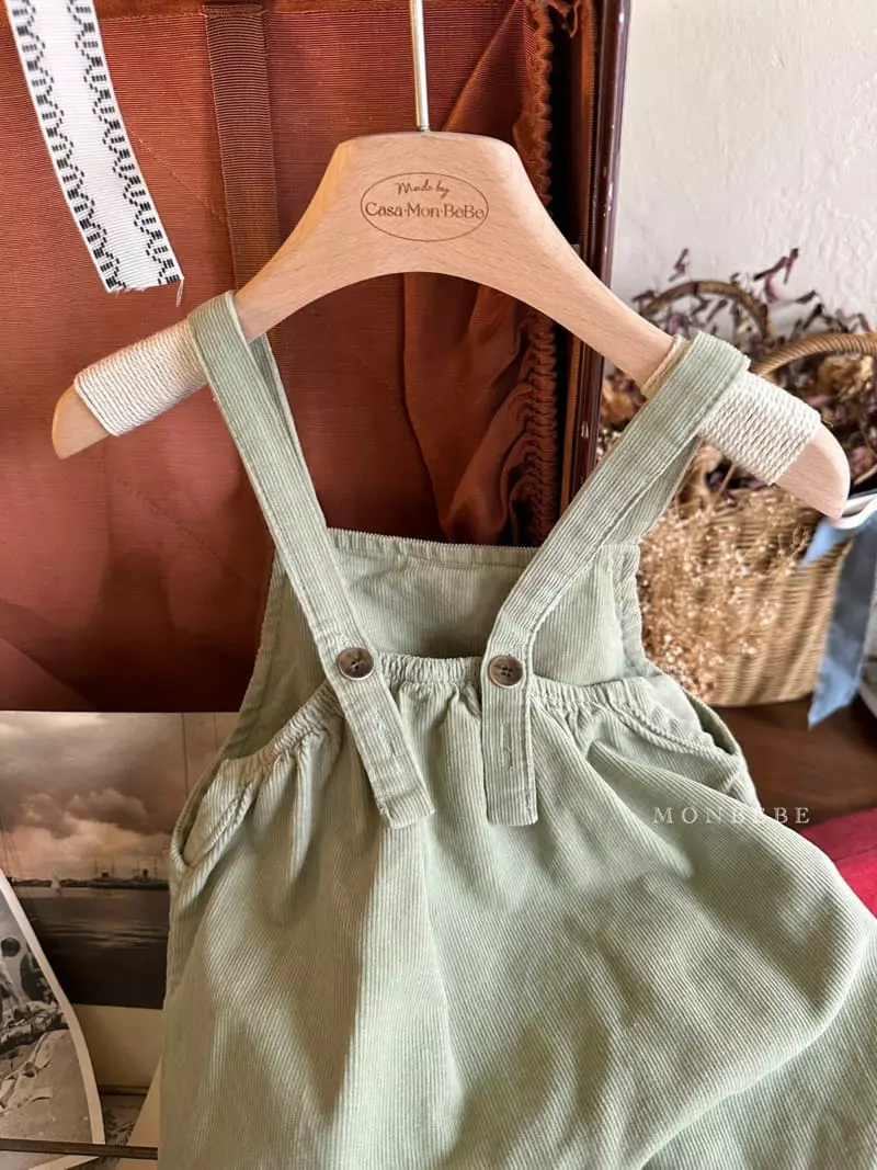 Monbebe - Korean Baby Fashion - #babygirlfashion - Pudding Dungaree Pants - 5