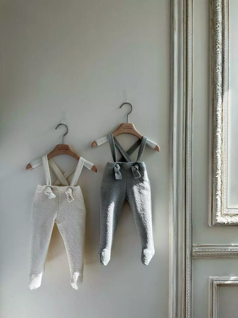 Monbebe - Korean Baby Fashion - #babylifestyle - Mignon Dungarees Pants 3~6m - 11