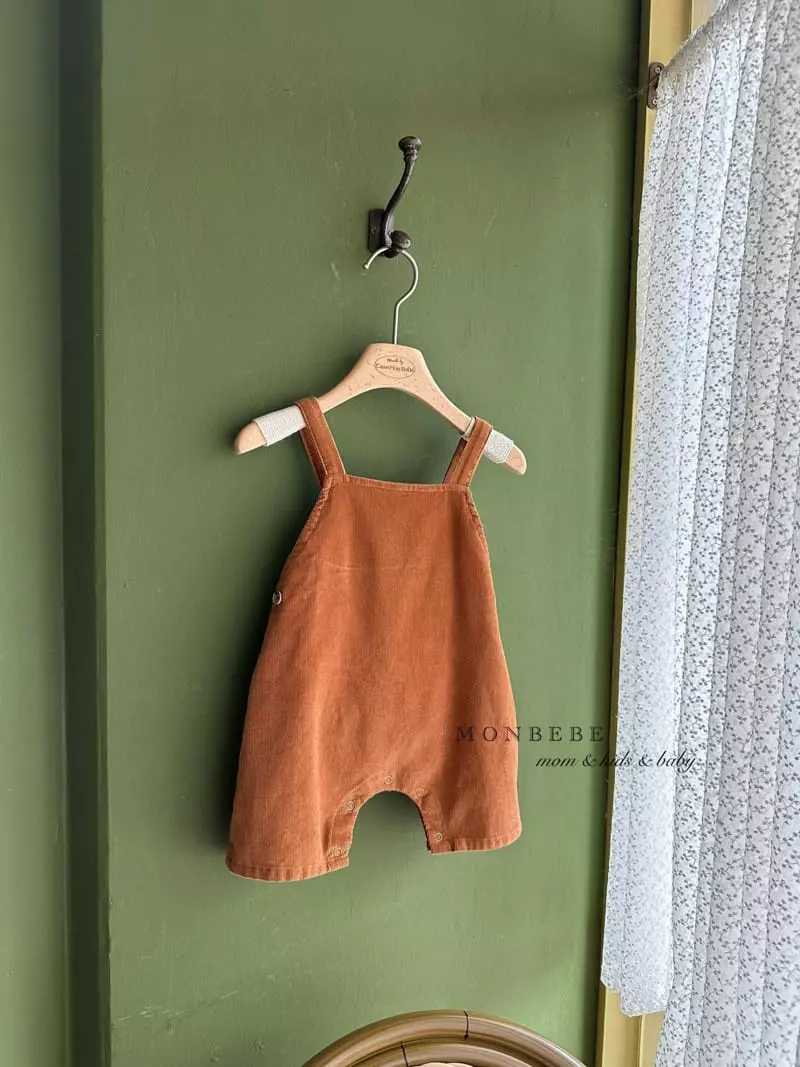 Monbebe - Korean Baby Fashion - #babylifestyle - Pudding Dungaree Pants - 6