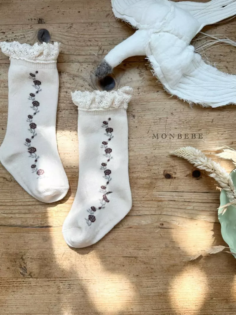 Monbebe - Korean Baby Fashion - #babyoninstagram - Lace Knee Socks Set - 7