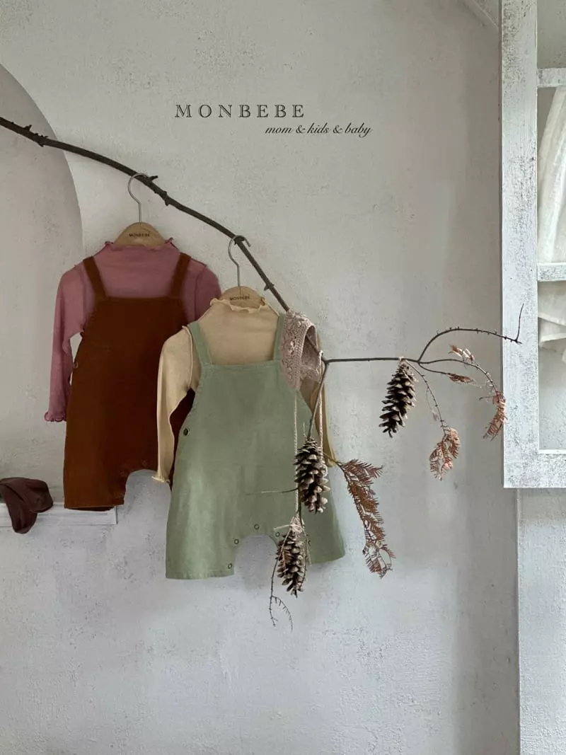 Monbebe - Korean Baby Fashion - #babyoninstagram - Pudding Dungaree Pants - 7