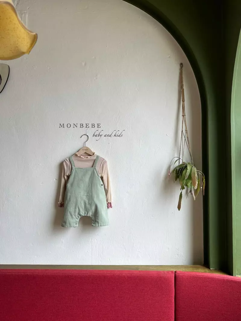 Monbebe - Korean Baby Fashion - #babyootd - Pudding Dungaree Pants - 8