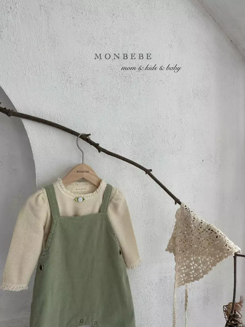 Monbebe - Korean Baby Fashion - #babyoutfit - Pudding Dungaree Pants - 10