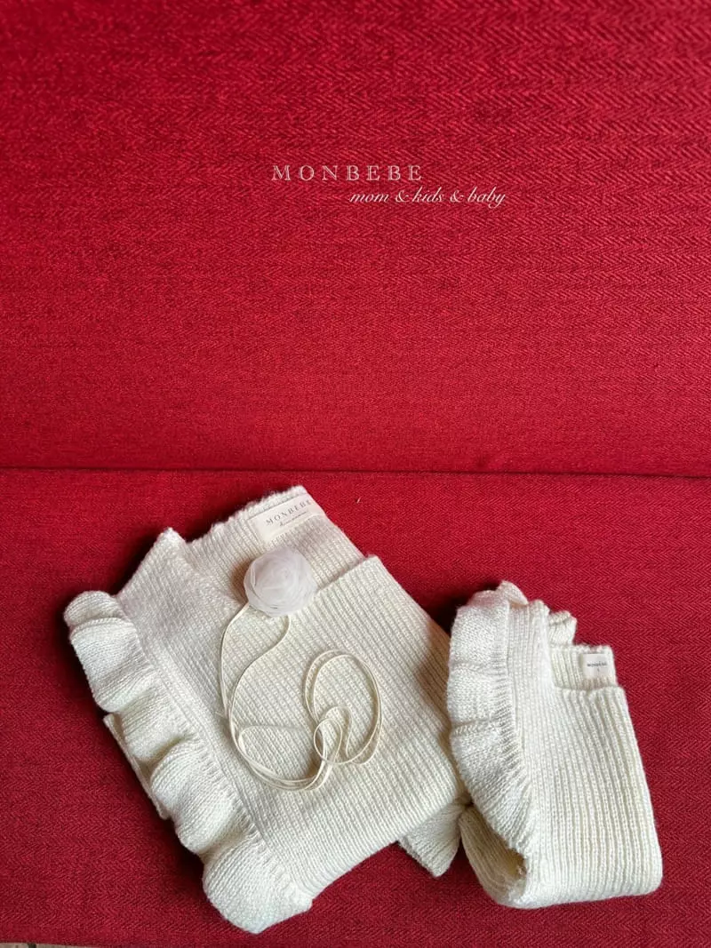 Monbebe - Korean Children Fashion - #fashionkids - Knit Frill Vest - 3