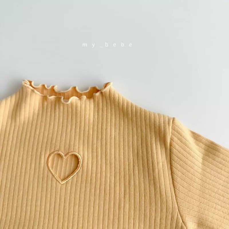 My Bebe - Korean Baby Fashion - #babyboutiqueclothing - Terry Heart Bodysuit - 11
