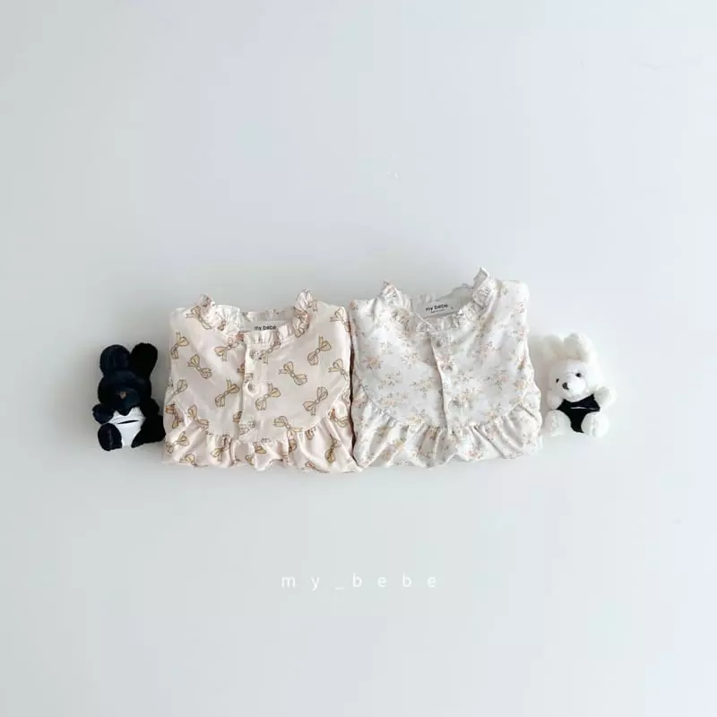 My Bebe - Korean Baby Fashion - #babyoninstagram - Petit Shirring Bodysuit - 4