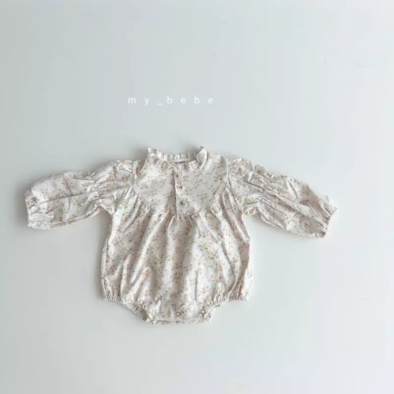 My Bebe - Korean Baby Fashion - #babyoutfit - Petit Shirring Bodysuit - 6