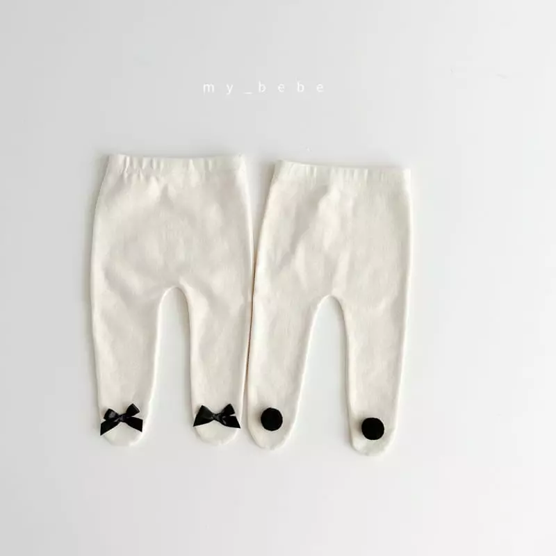 My Bebe - Korean Baby Fashion - #babyoutfit - Halo Foot Leggings - 3